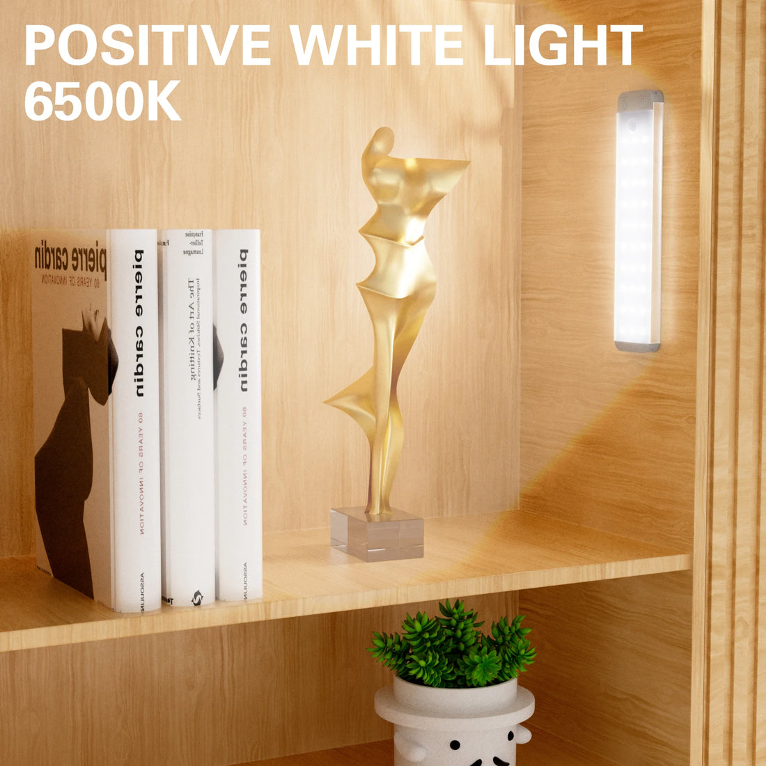 Under Cabinet Lighting – Lepotec 1PC 30LED Motion Sensor LED Light, Rechargeable Magnetic Night Light for Kitchen & Various Rooms