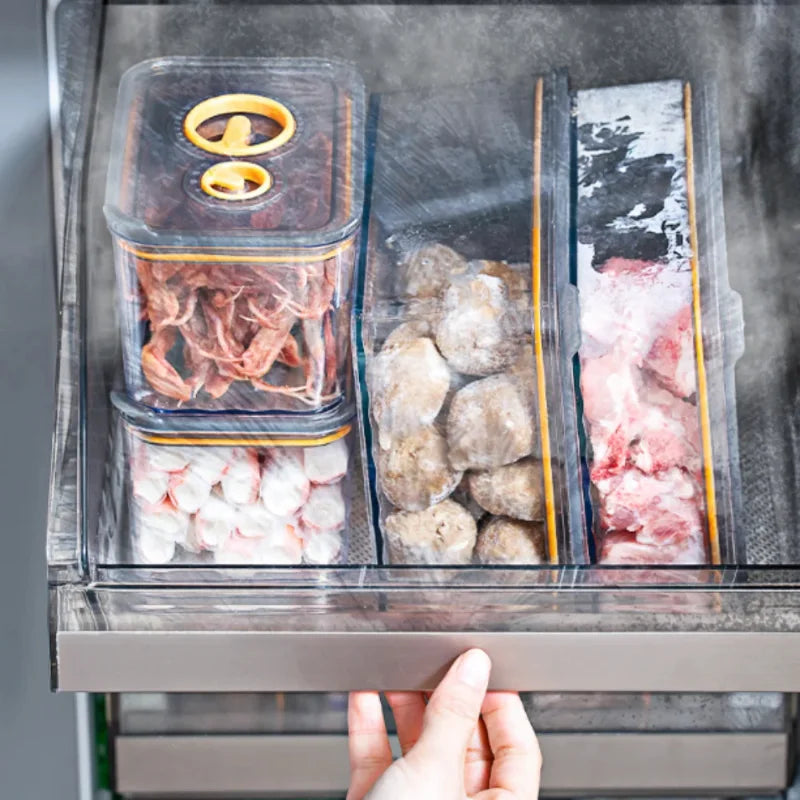 Airtight Food Storage Containers Set, 4-Piece BPA-Free Plastic Leak-Proof Containers for Meal Prep, Lunch Storage & Freezer Use