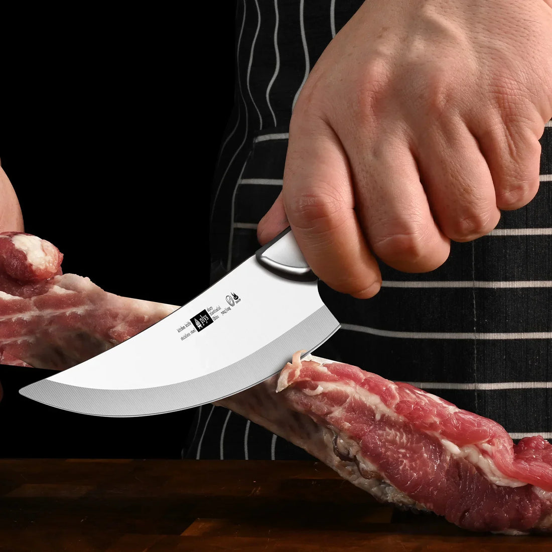 Kitchen boning knife, sharp meat cutting knife, charpener professionel slaughter knife, high-hardness small curved kitchen knife