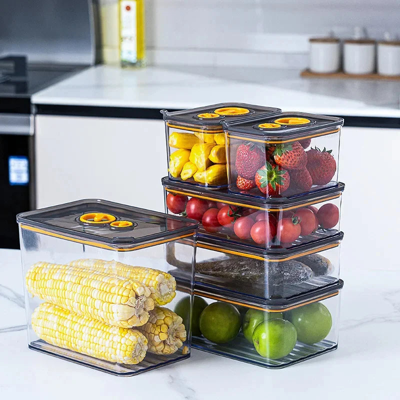 Airtight Food Storage Containers Set, 4-Piece BPA-Free Plastic Leak-Proof Containers for Meal Prep, Lunch Storage & Freezer Use