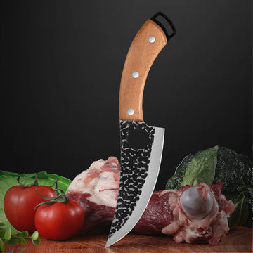 Handmade Forged Butcher Knife – Professional Boning & Meat Cleaver Chef Kitchen Knife