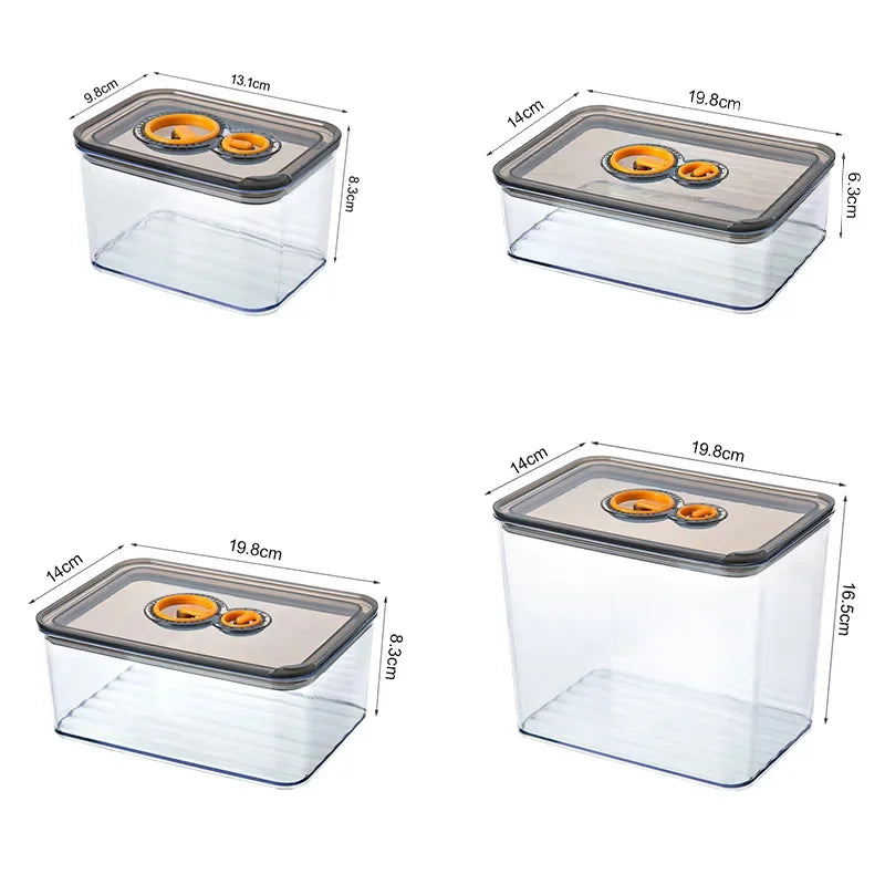 Airtight Food Storage Containers Set, 4-Piece BPA-Free Plastic Leak-Proof Containers for Meal Prep, Lunch Storage & Freezer Use